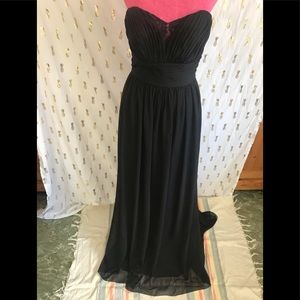 Formal black and lace dress